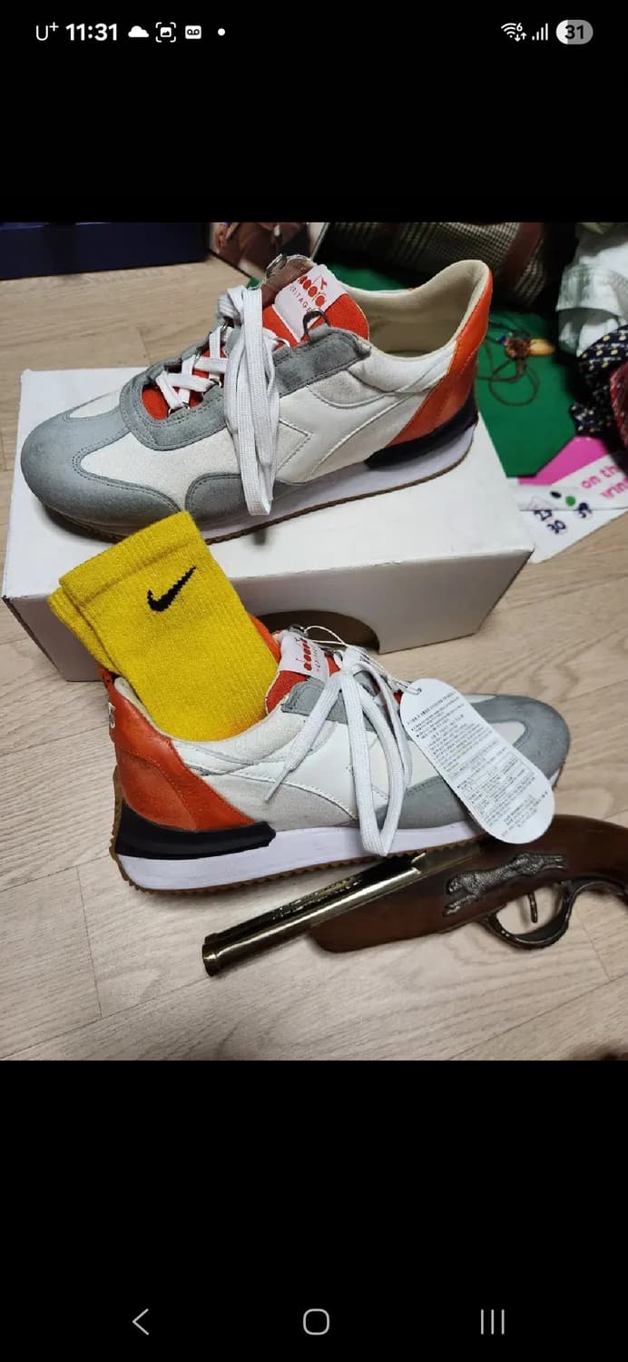 (새상품)DIADORA HERITAGE 더티 오렌지 275 상품이미지1