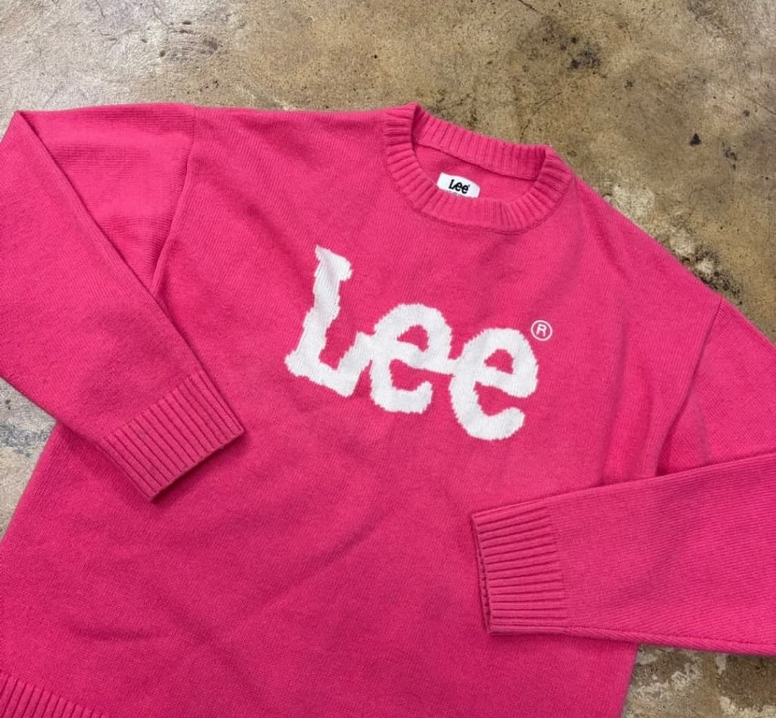 Lee 울 니트 / Lee 니트 / 핫핑크 니트 상품이미지1