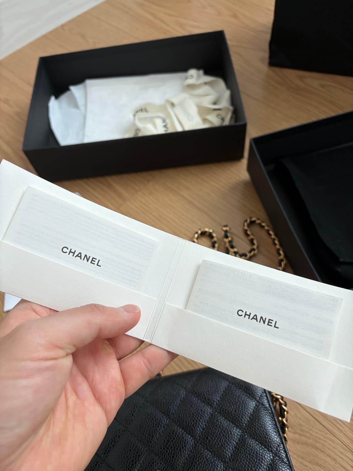 샤넬 woc 캐비어 금장 상품이미지9