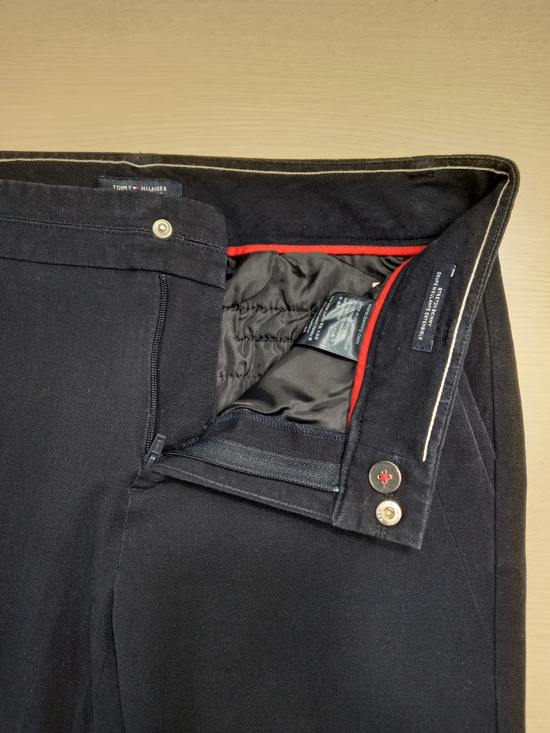 28 Tommy&Hilfiger 스판 슬림일자 치노 네이비 28-904 상품이미지6