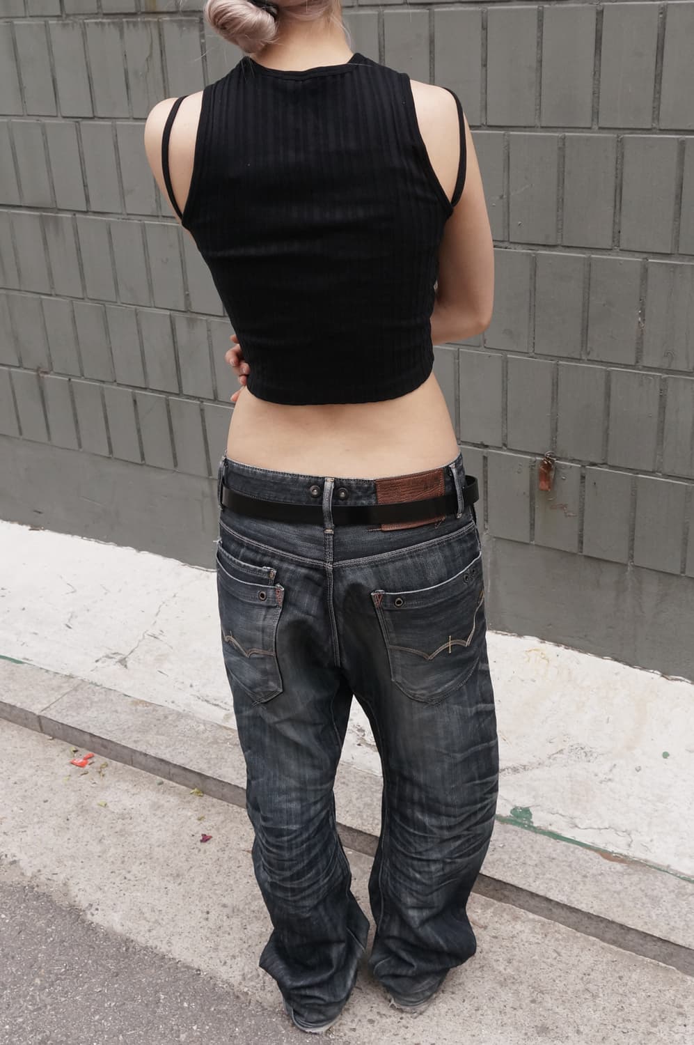 헬무트 랭 블랙 크롭 탑 상품이미지3