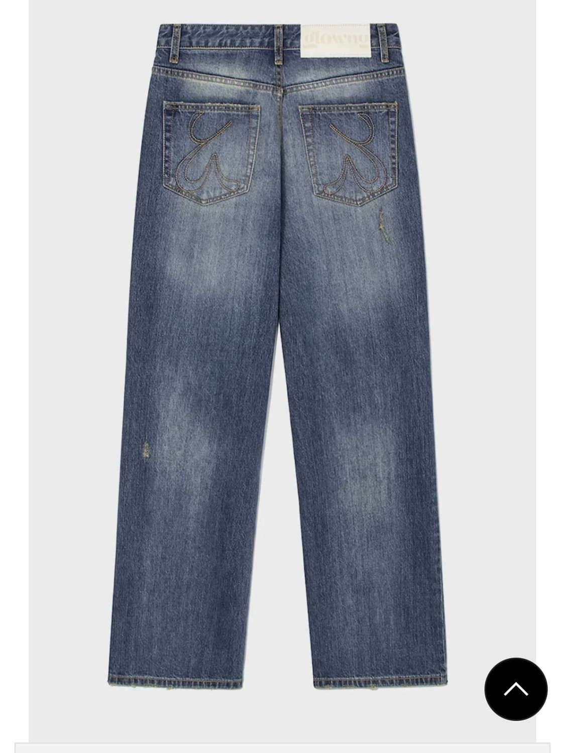 글로니 96 데미지 와이드 데님 팬츠 S 상품이미지2