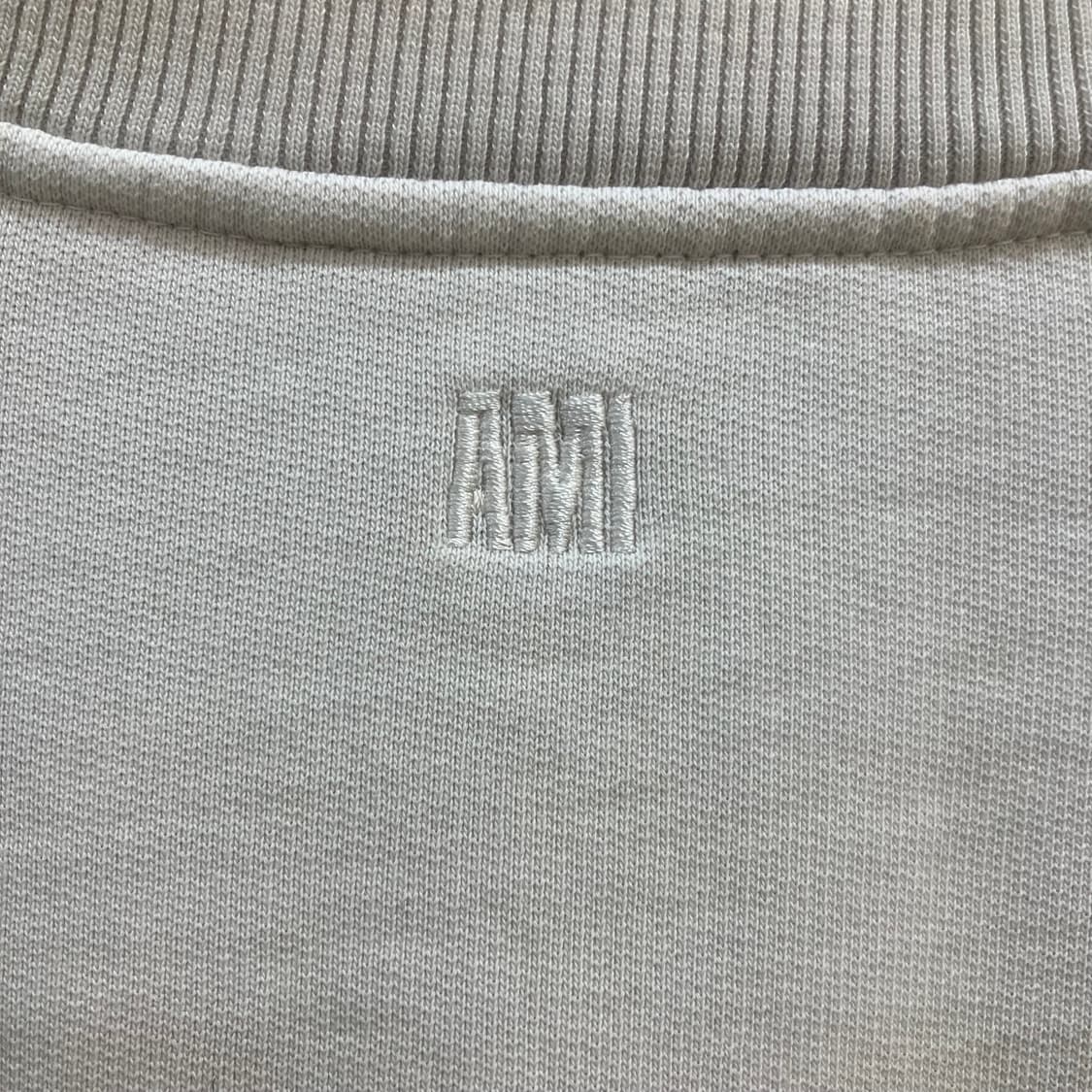 아미 스몰 하트 로고 화이트 스웨트셔츠 L 상품이미지5