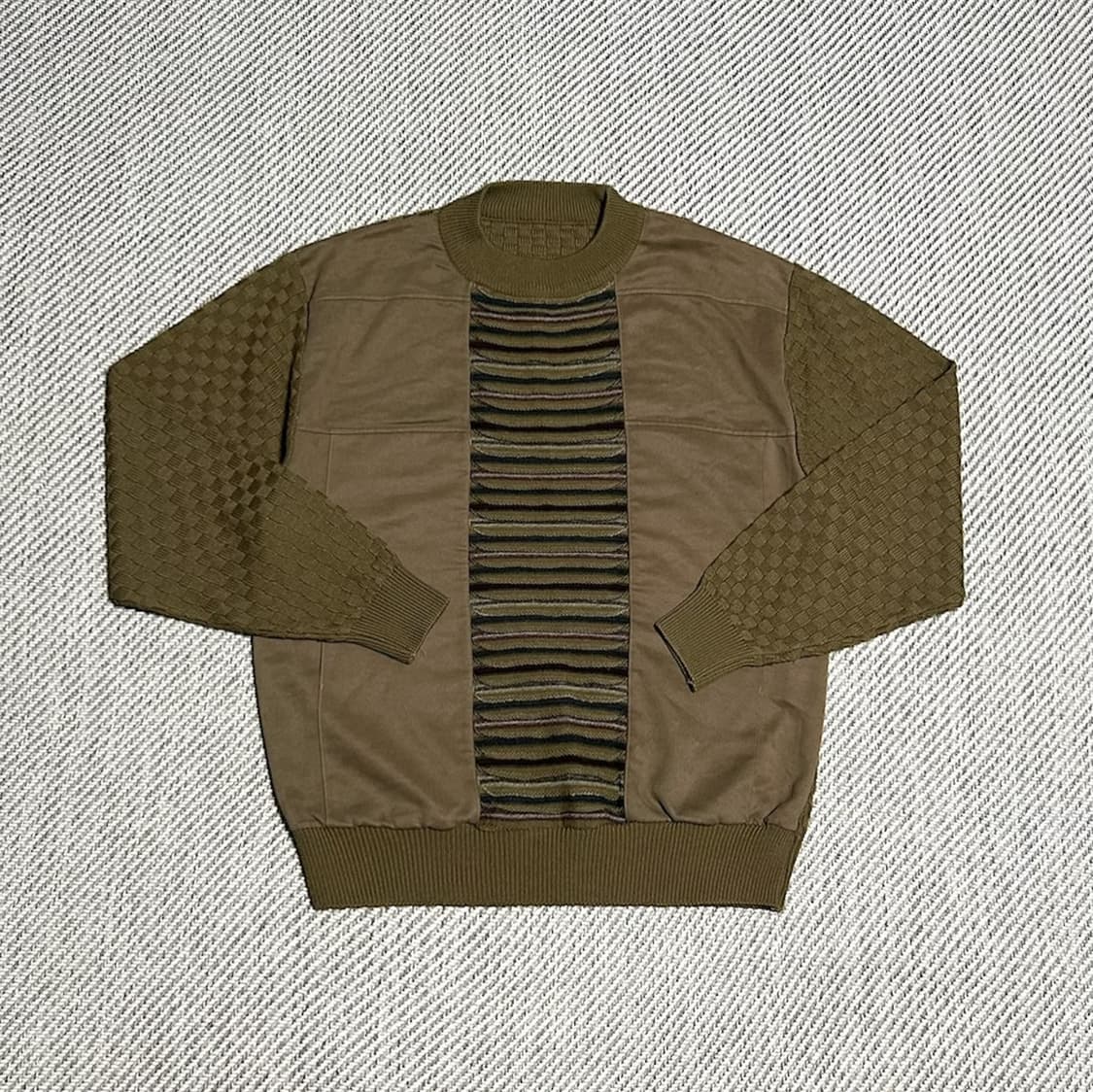 [L] JPN 빈티지 패턴 라운드 니트 상품이미지1