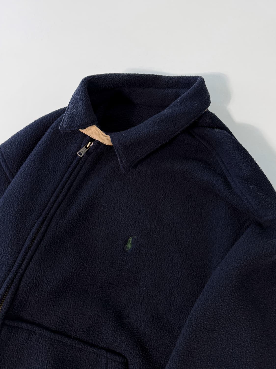 폴로 랄프로렌 00‘s USA 오버핏 딥네이비 플리스 스윙 자켓 상품이미지4