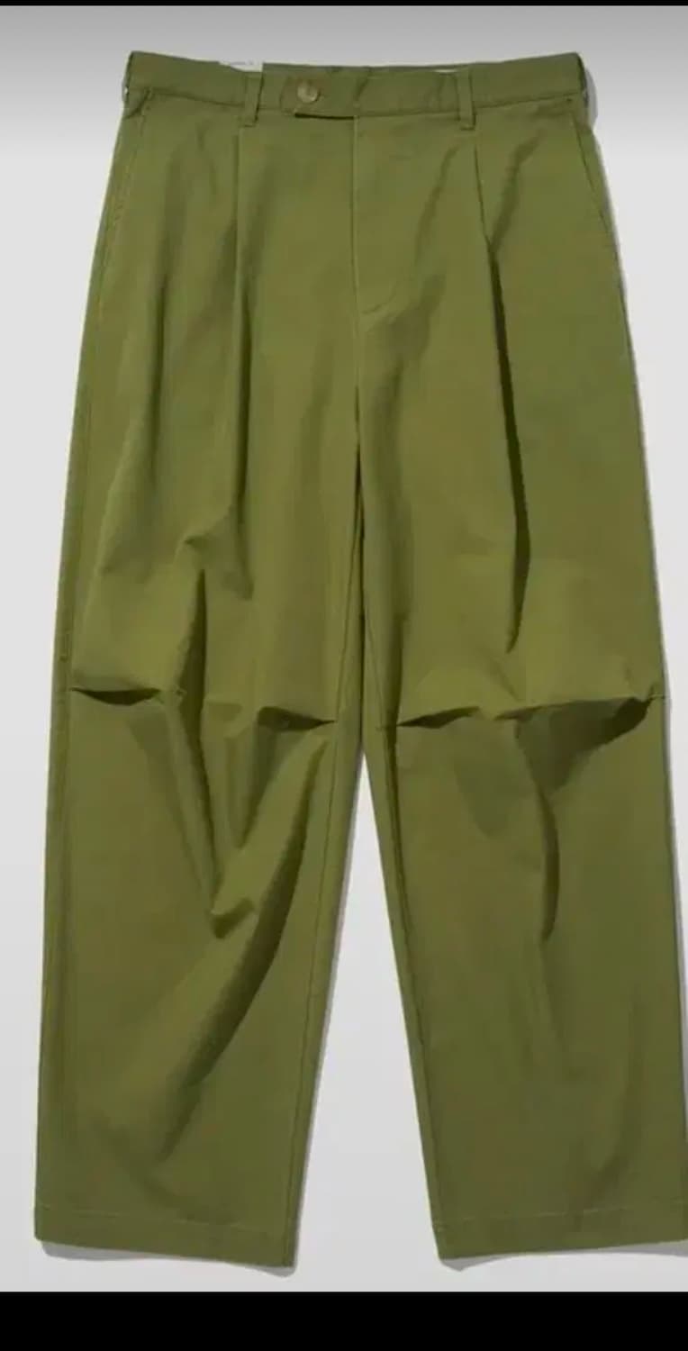 셔터 빈티지 워시드 턱 치노 팬츠 피그린 M 상품이미지5