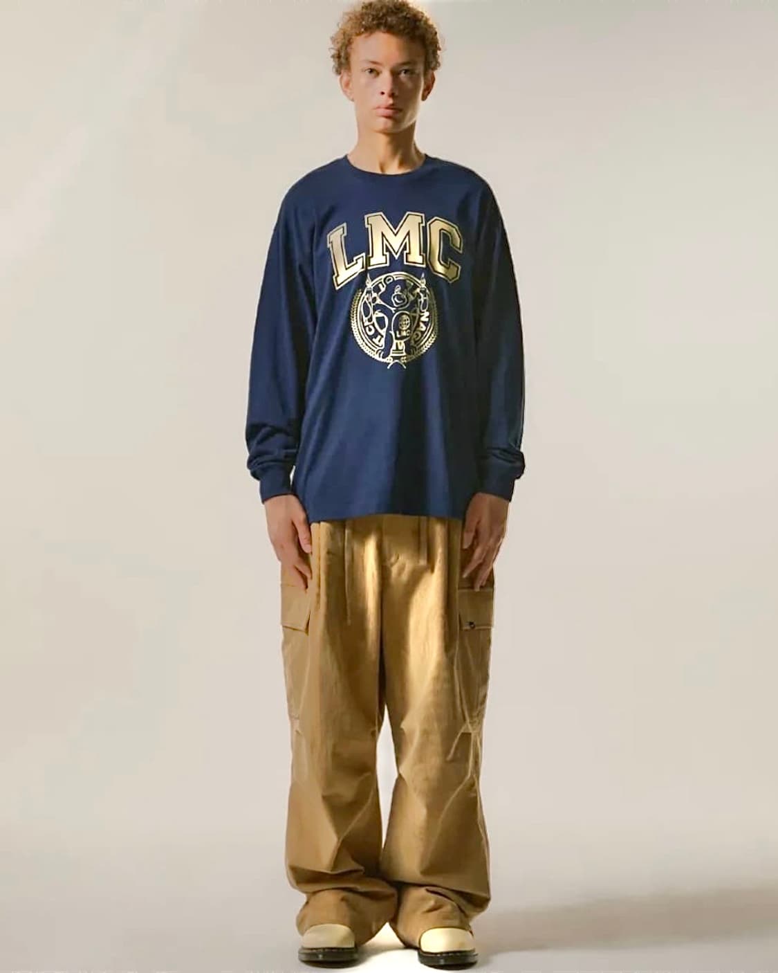 LMC 엘엠씨 베이지 골덴 코듀로이 파라슈트 와이드 카고 팬츠 31 M  상품이미지3