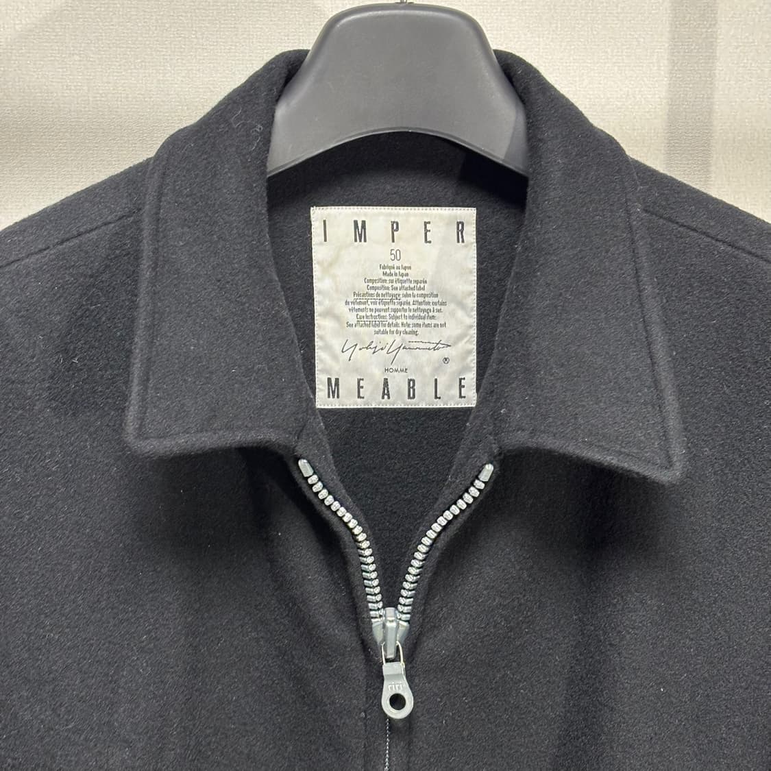 50) 요지 야마모토 옴므 IMPERMEABLE zip 코트 상품이미지3