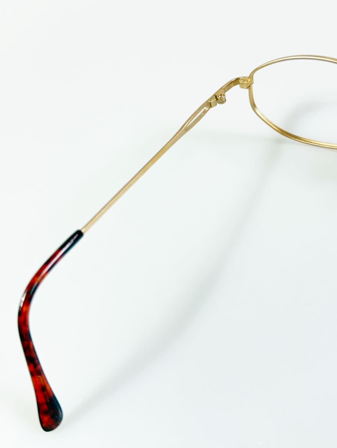 90s OTIC 골드 슬림 오벌 메탈 프레임 빈티지 안경 상품이미지7