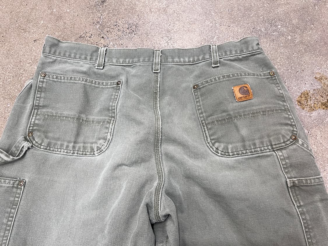 칼하트 더블니 모스그린 덩가리핏 상품이미지5