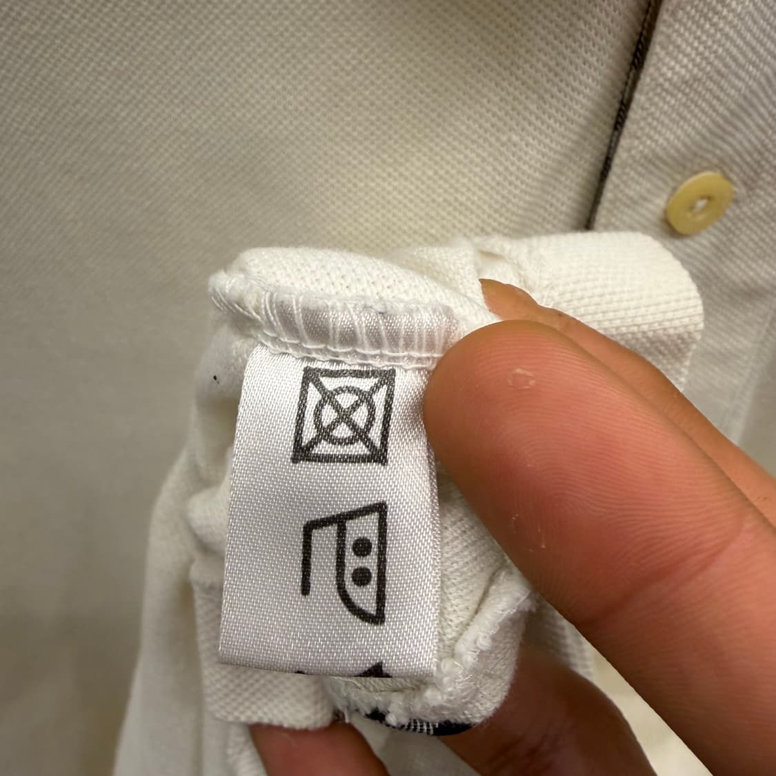 90s 버버리 기사단로고 화이트 PK XL 상품이미지9