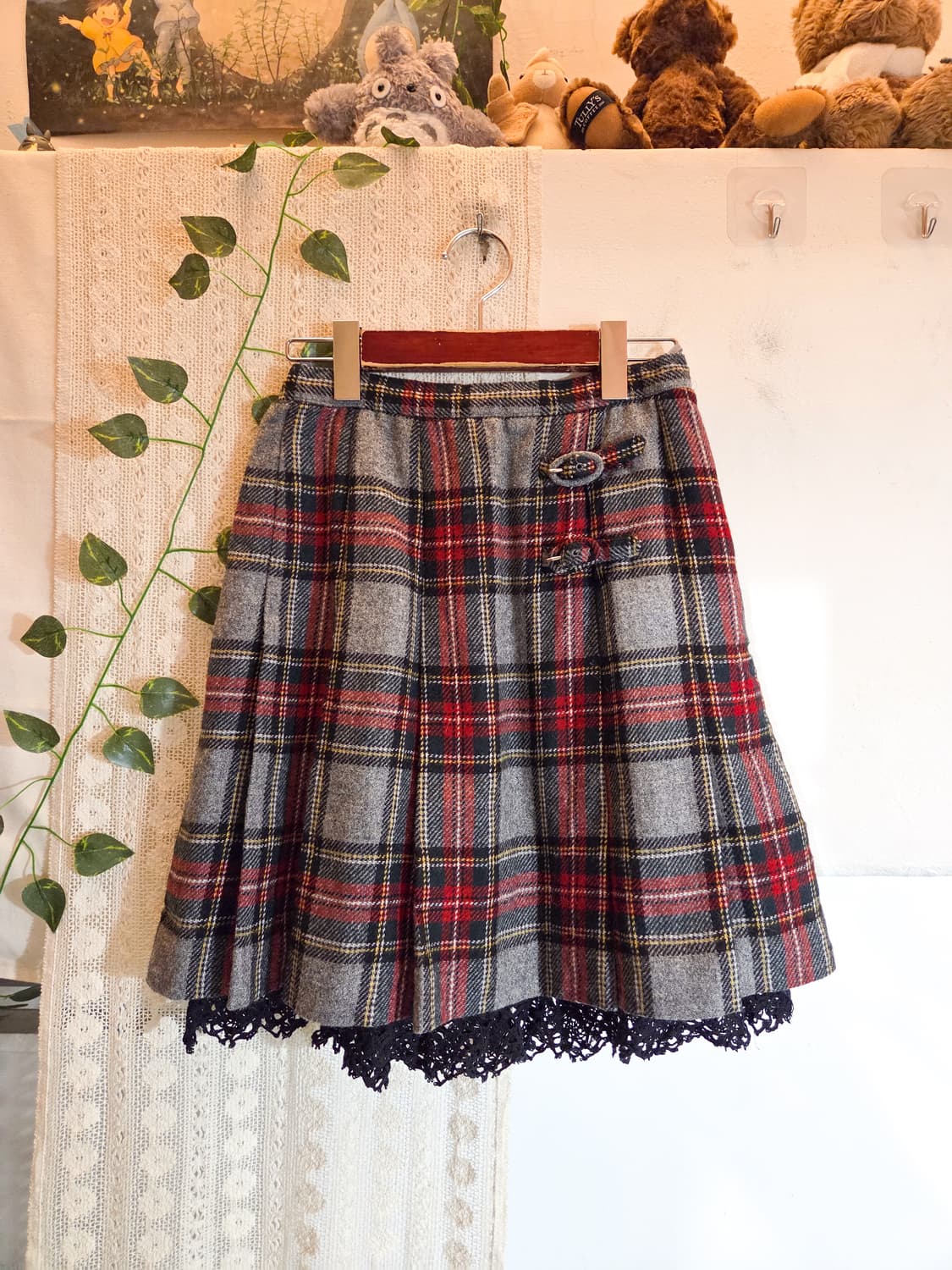 Betty's blue 체크 울 스커트 상품이미지1