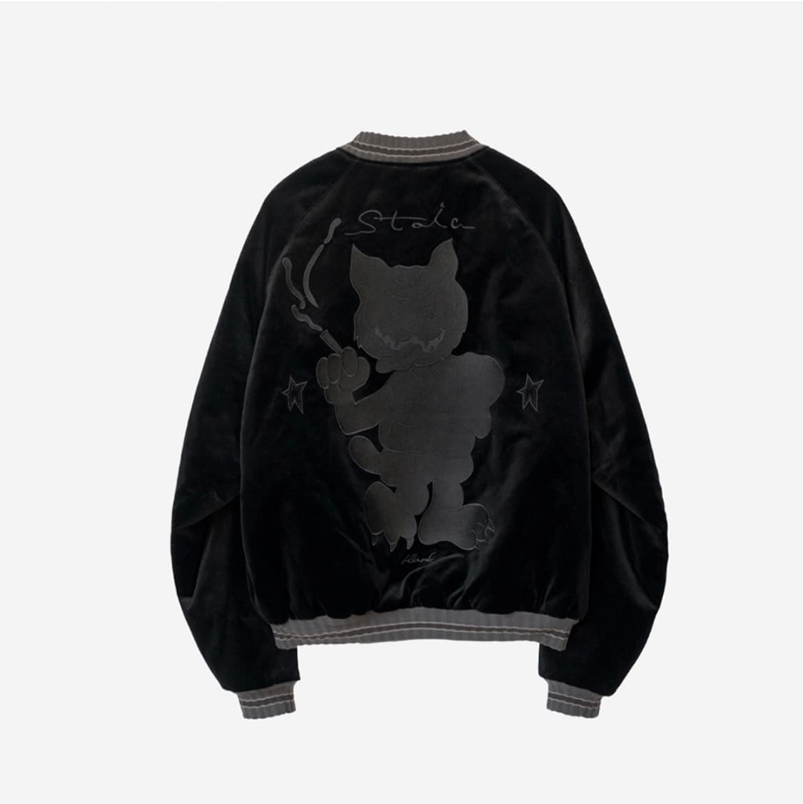 폴리테루 행크 벨벳 수베니어 블랙 상품이미지1