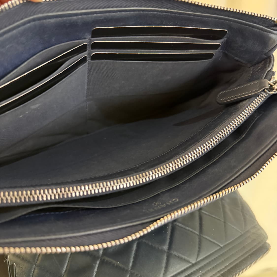 샤넬 램스킨 보이 더블 지퍼 파우치   상품이미지7