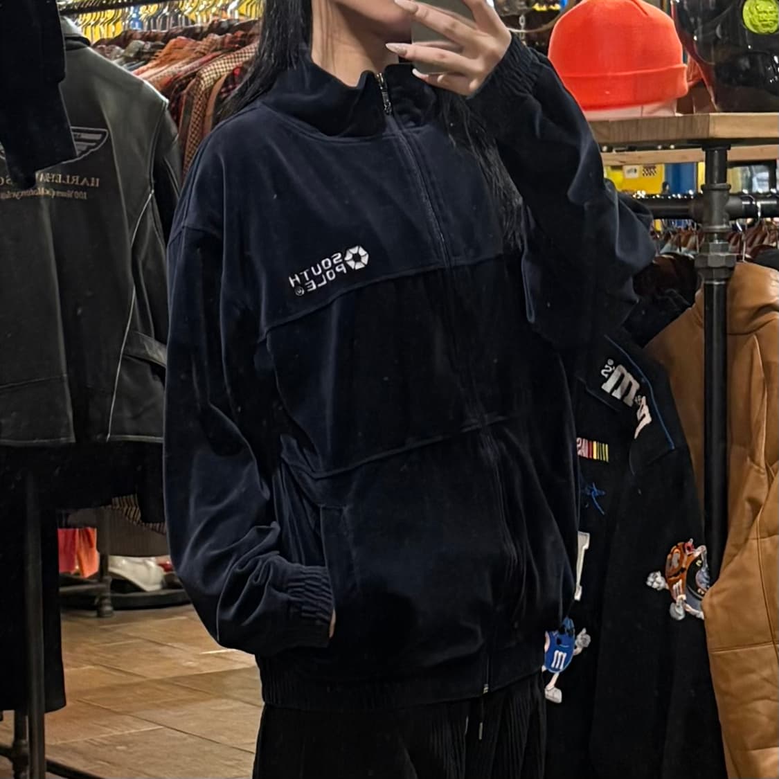 [HI] VTG 벨벳져지 네이비 상품이미지4