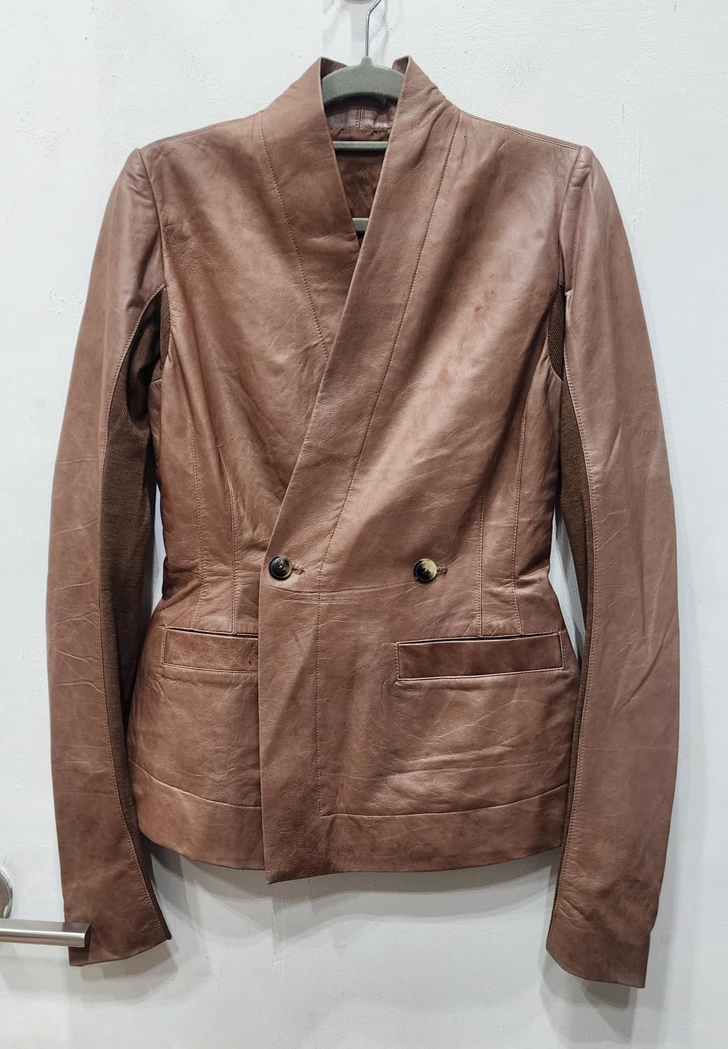 릭오웬스 SS14 VICIOUS 램스킨 레더 자켓 40 상품이미지1