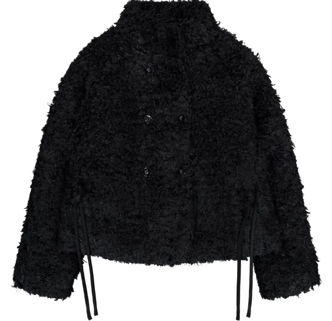 코이세이오 헤어리 퍼자켓 블랙 상품이미지1