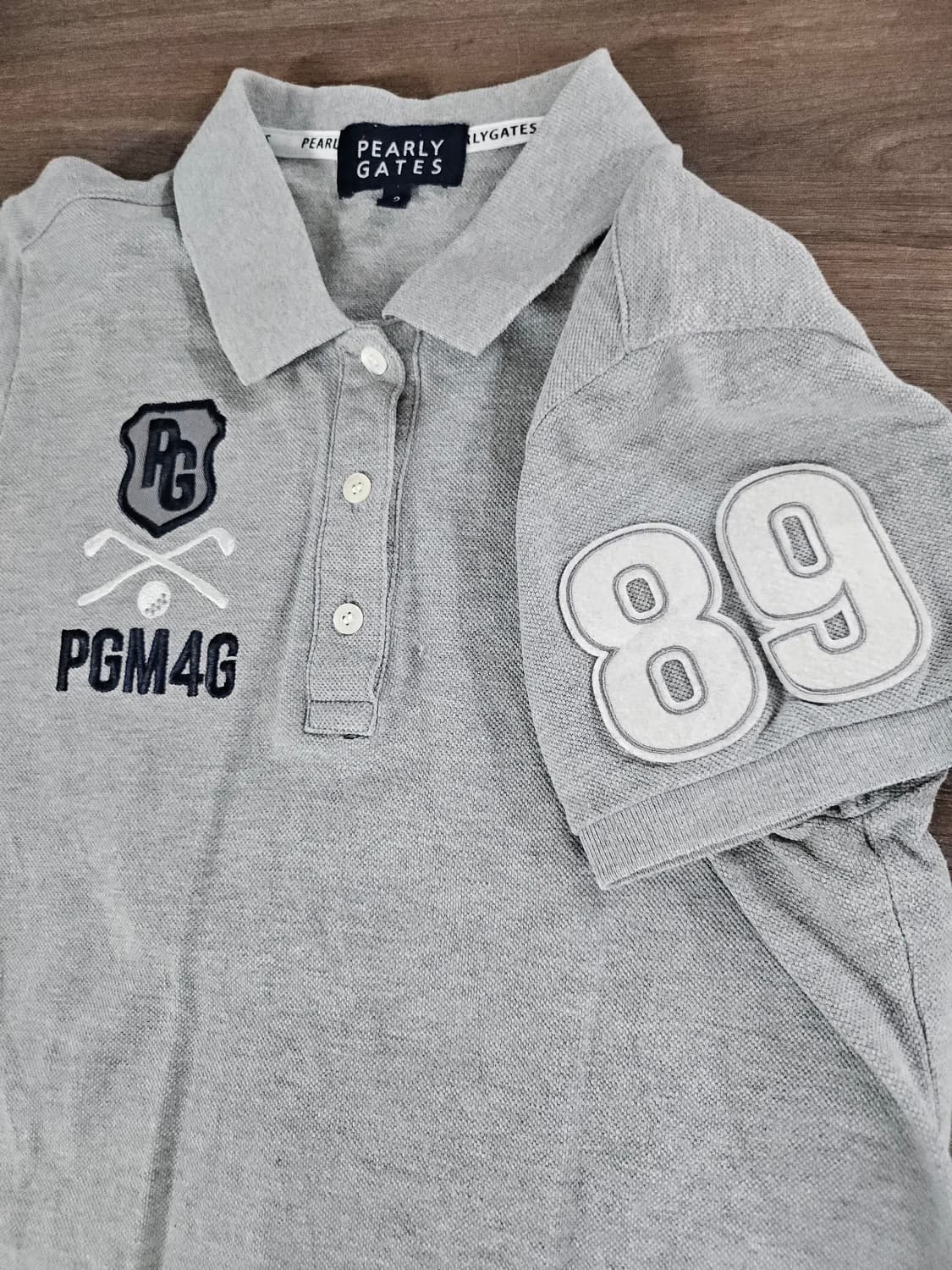 PEARLY GATES 골프웨어 PK 티셔츠 회색 2 상품이미지1