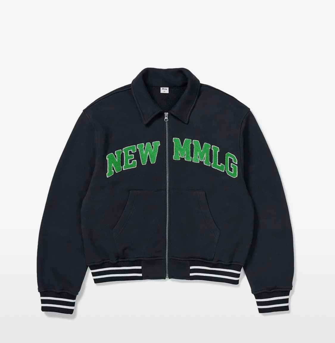 Mmlg 스웻 점퍼 네이비 M 상품이미지3