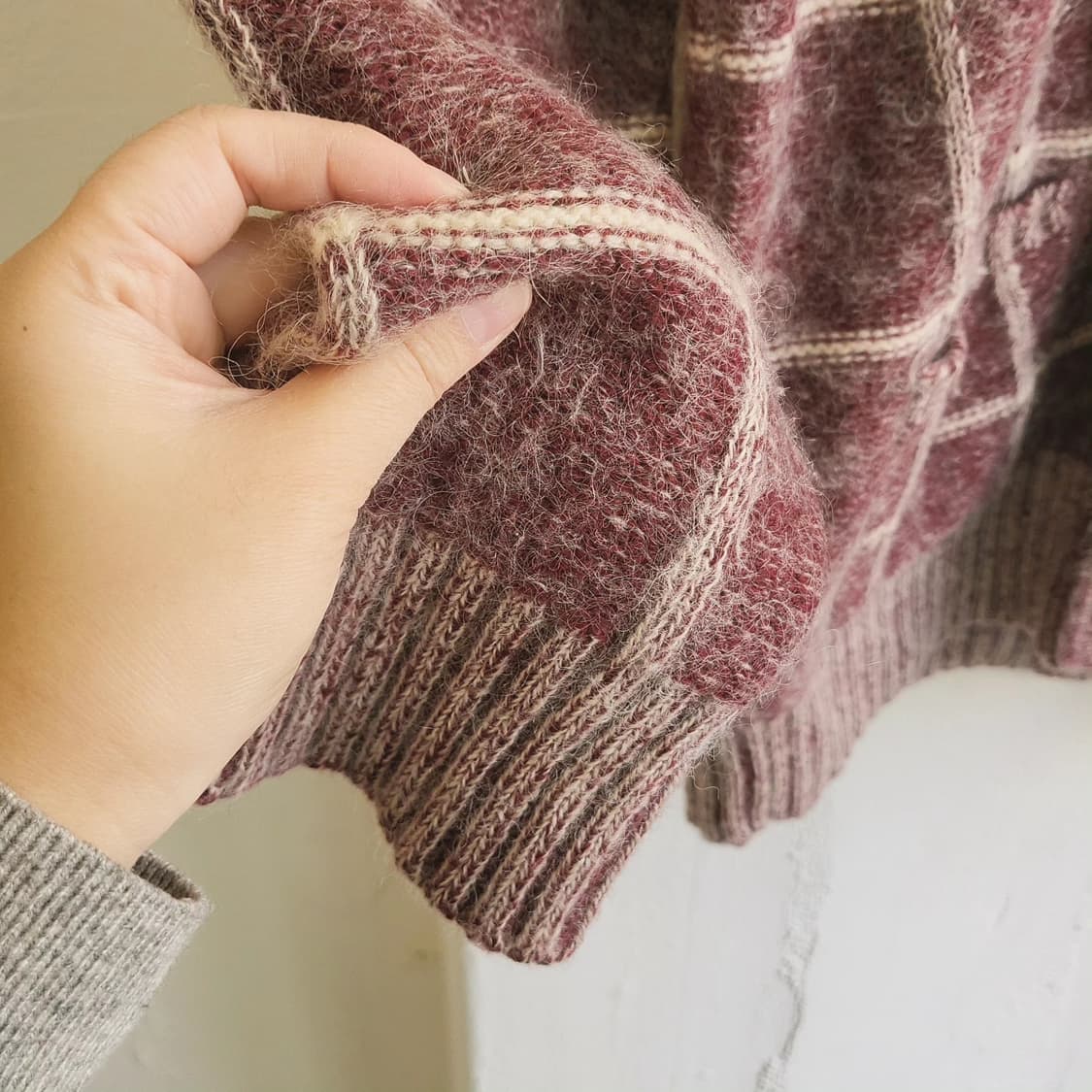 Pride 브릭레드 헤비니트 울가디건 상품이미지6