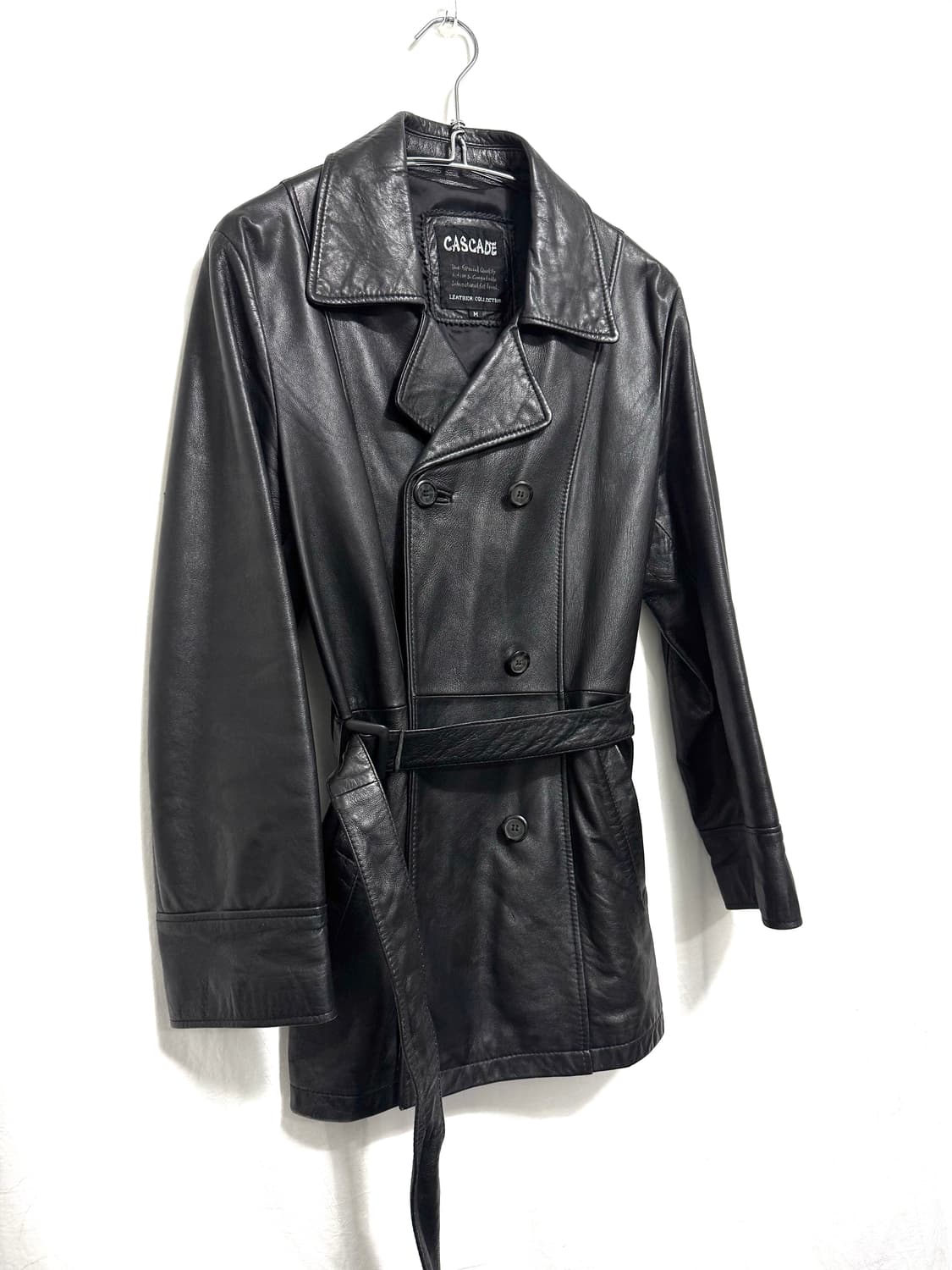 Lamb skin leather car coat 상품이미지2