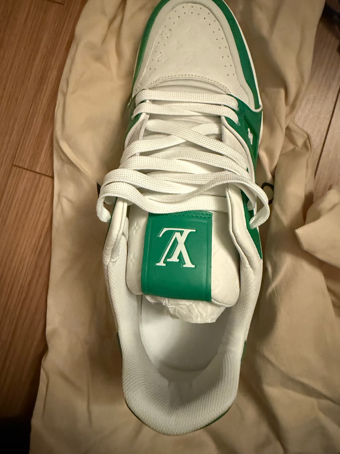 Louis vuitton LV Trainer Sneakers Green 상품이미지6