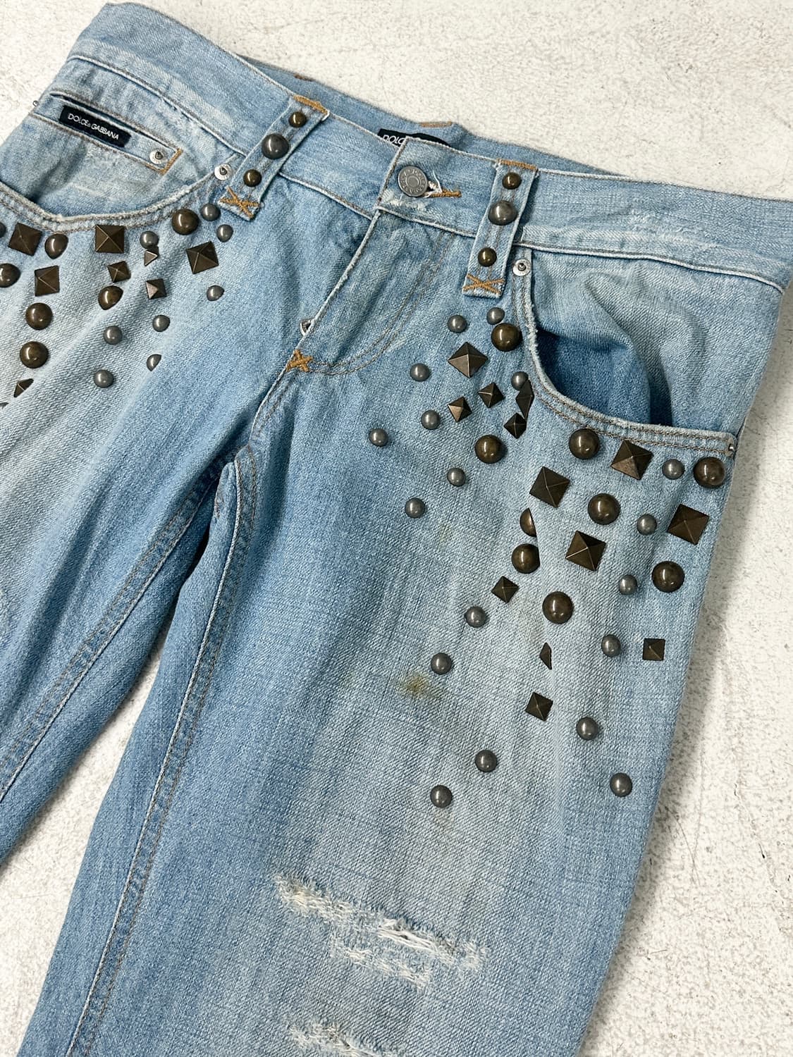 돌체앤가바나 스터드 데님 팬츠 상품이미지7