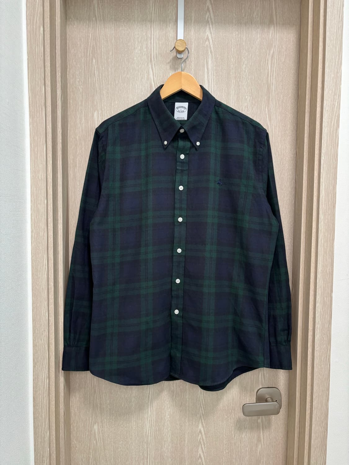 24FW)브룩스브라더스 타탄체크 블랙워치 플란넬 셔츠L 상품이미지2