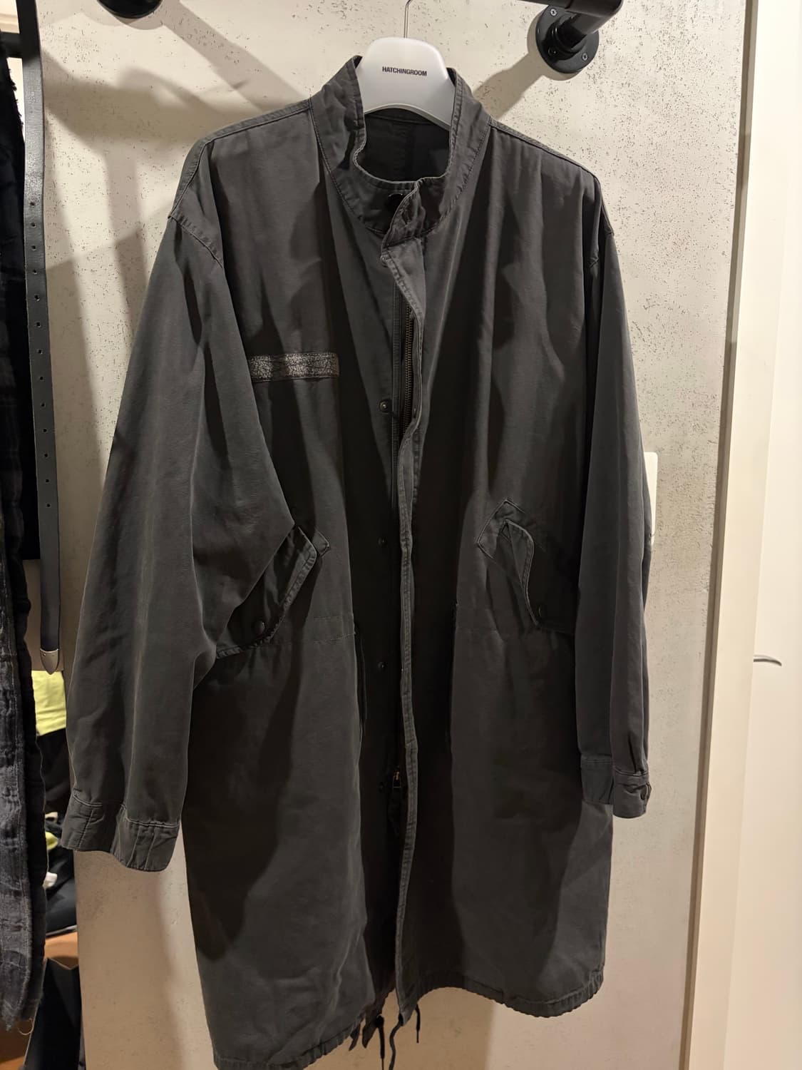 해칭룸 모즈 파카 오버 다이드 그레이 3사이즈 상품이미지1