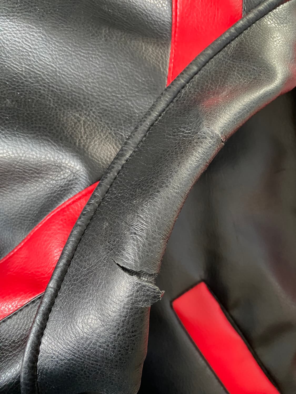 지쓰리 스포츠 허스커스 레더 바시티 자켓 (Man 3XL) AB1814 상품이미지6