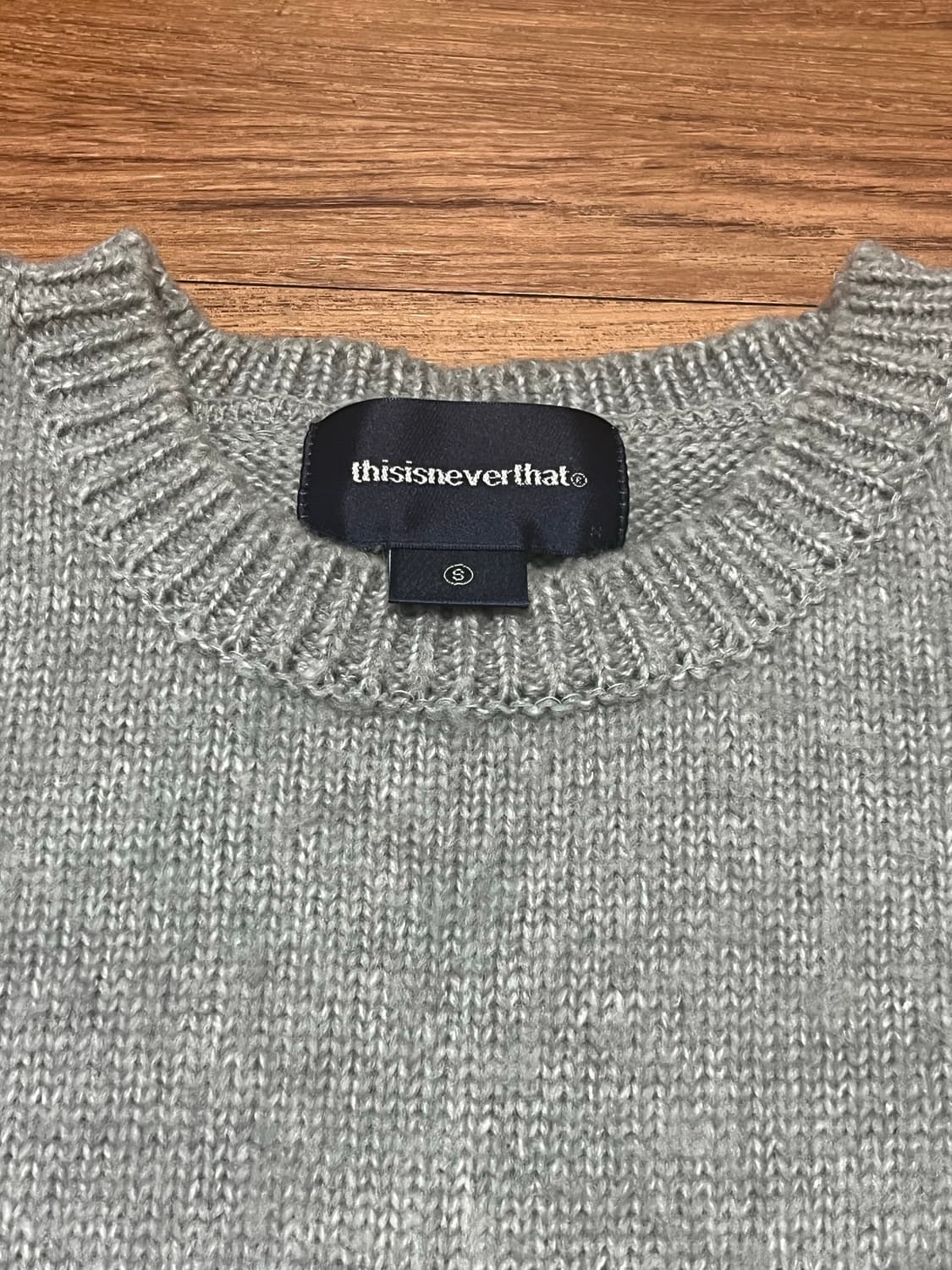 디스이즈네버댓 니트 그레이 S 상품이미지2