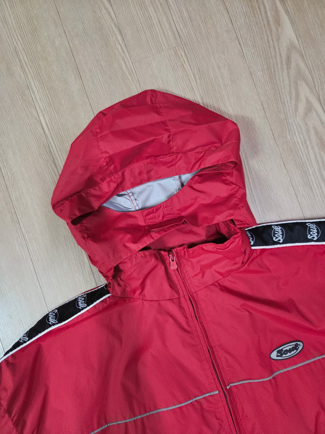 SOUL USA 레드 트랙 하이넥 점퍼 상품이미지8