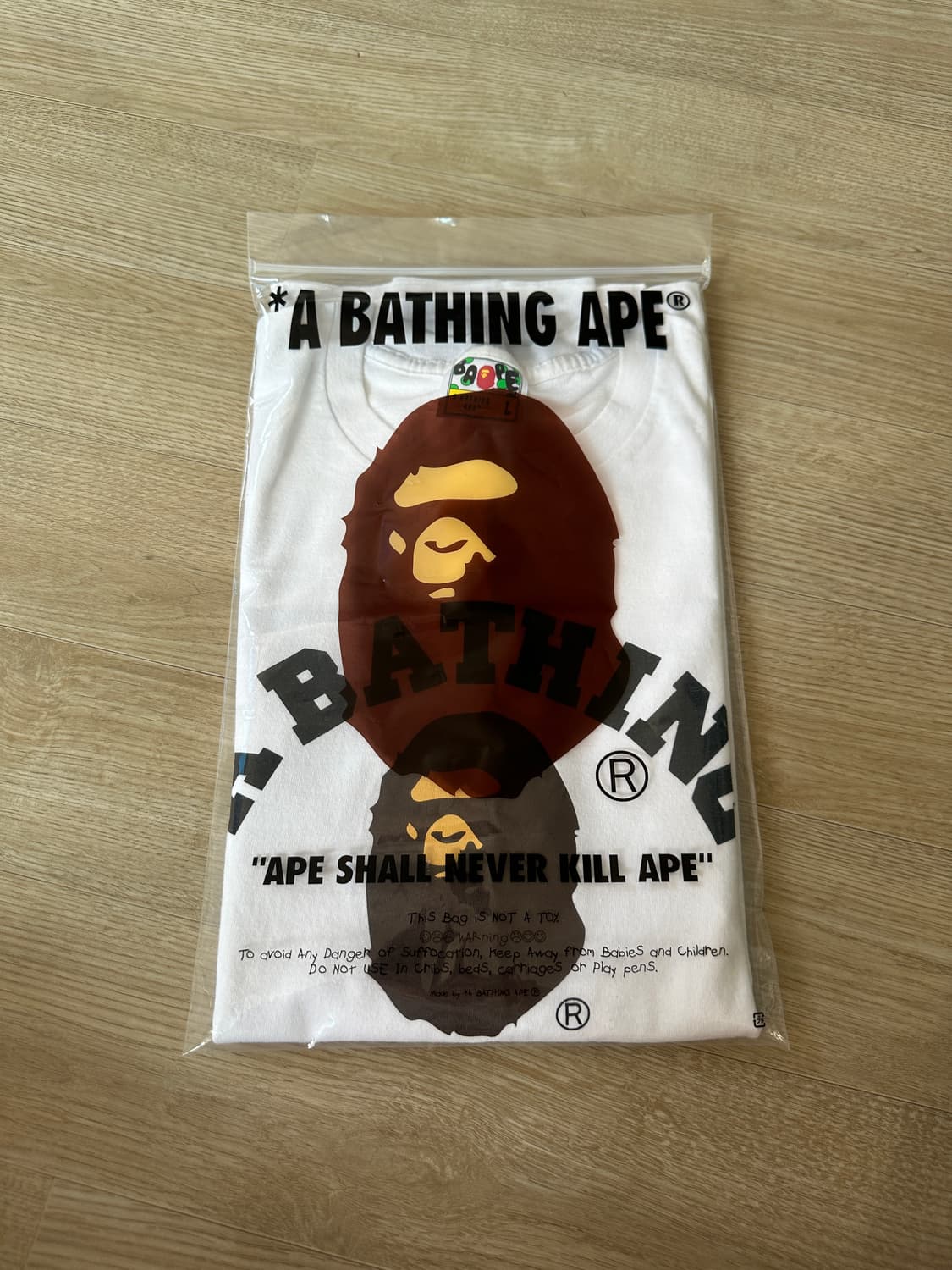 베이프 반팔 컬리지 티셔츠 상품이미지3