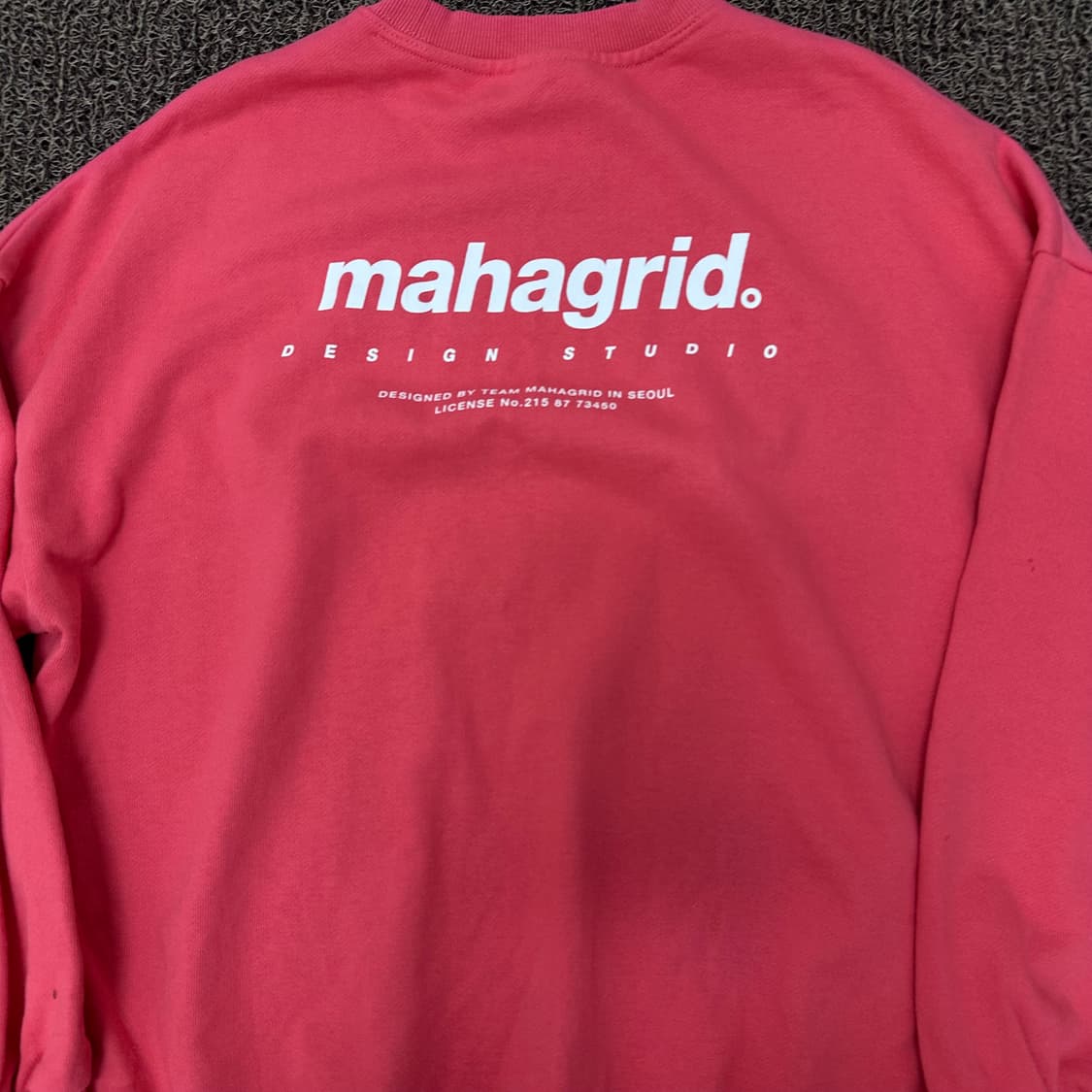mahagrid 마하그리드 핑크색 맨투맨 S 상품이미지7