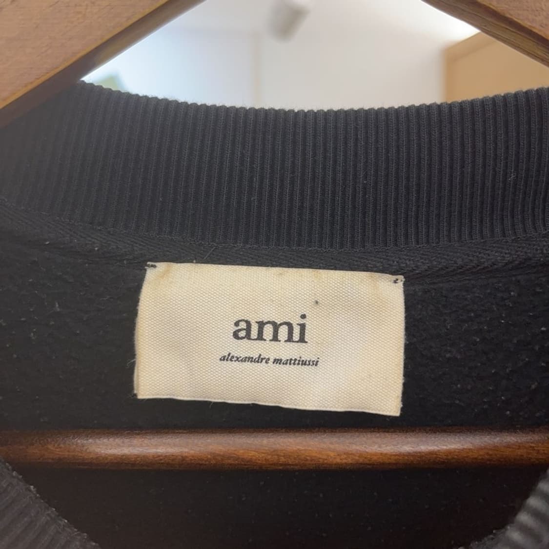 아미 AMI 블랙라벨 약기모 숏 스웻셔츠 맨투맨 105 C06057 상품이미지5