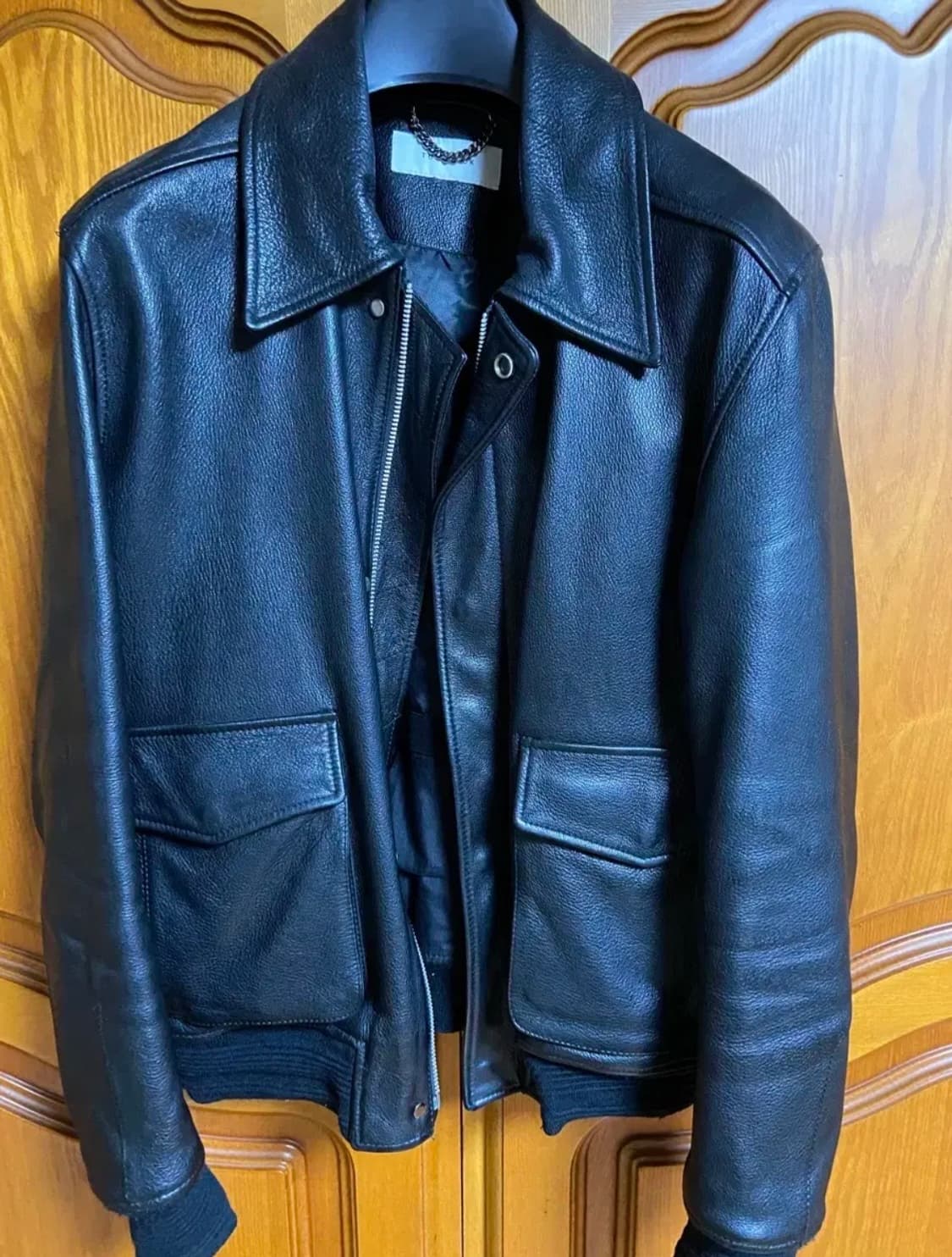 토니웩 A-2 CALF 레더 자켓 L (100~102) 상품이미지4