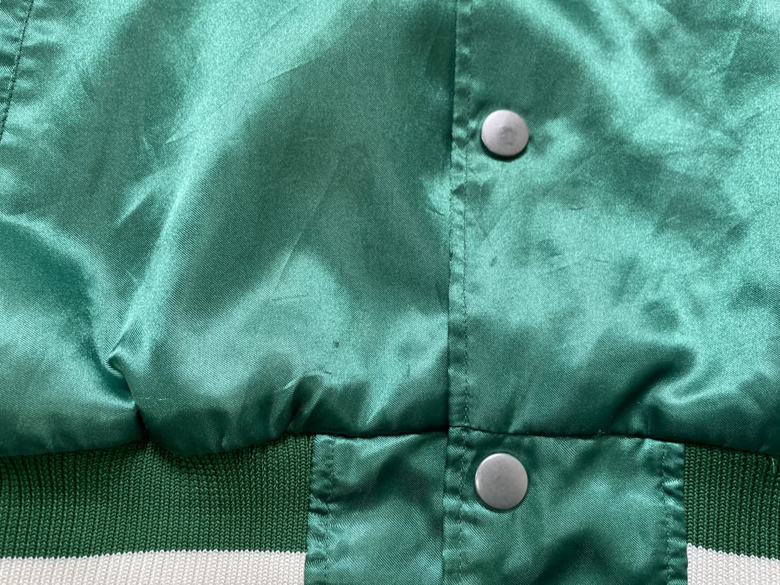 빈티지 새틴 바시티 스냅 자켓 상품이미지2