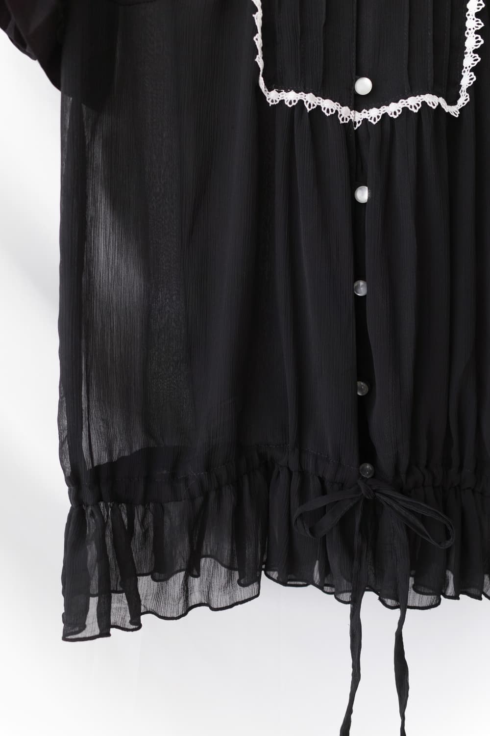 lace see-through half blouse 상품이미지4