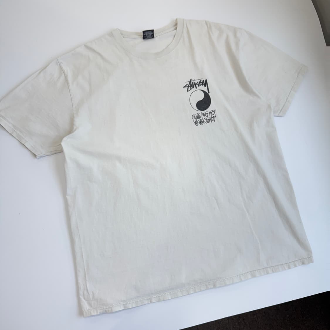 Stussy  스투시 x 아워레거시 프레임 피그먼트 다이드 반팔 티셔츠  상품이미지1