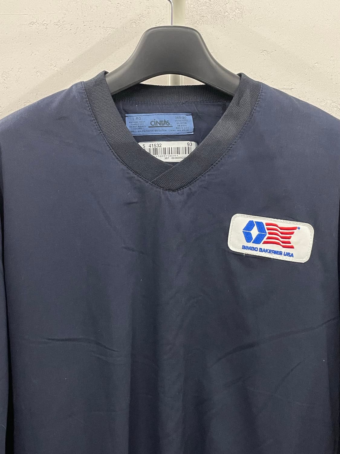 신타스 나일론 브이넥 네이비 상품이미지3