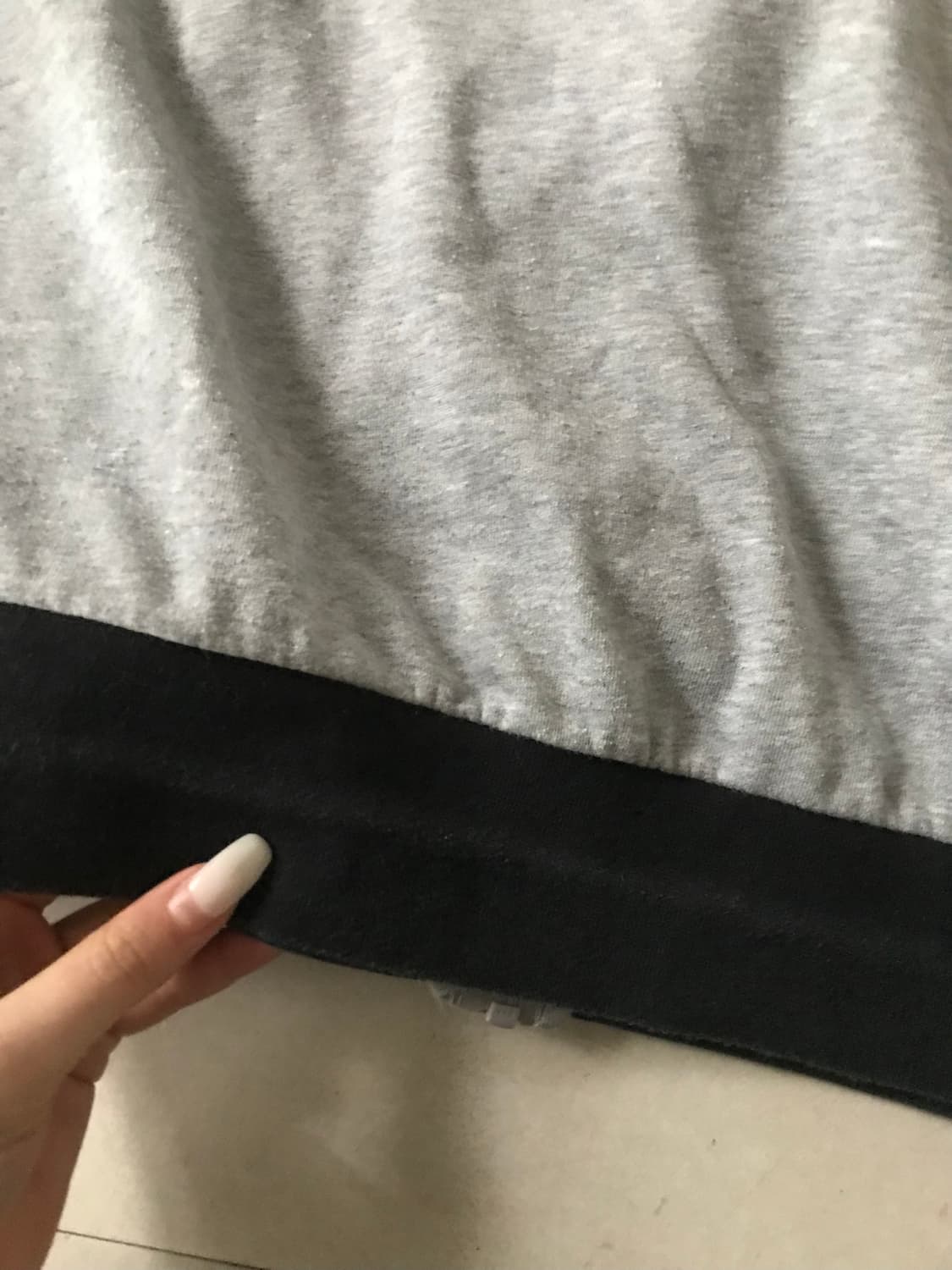 아디다스 그레이 블랙 삼선 면집업 상품이미지10