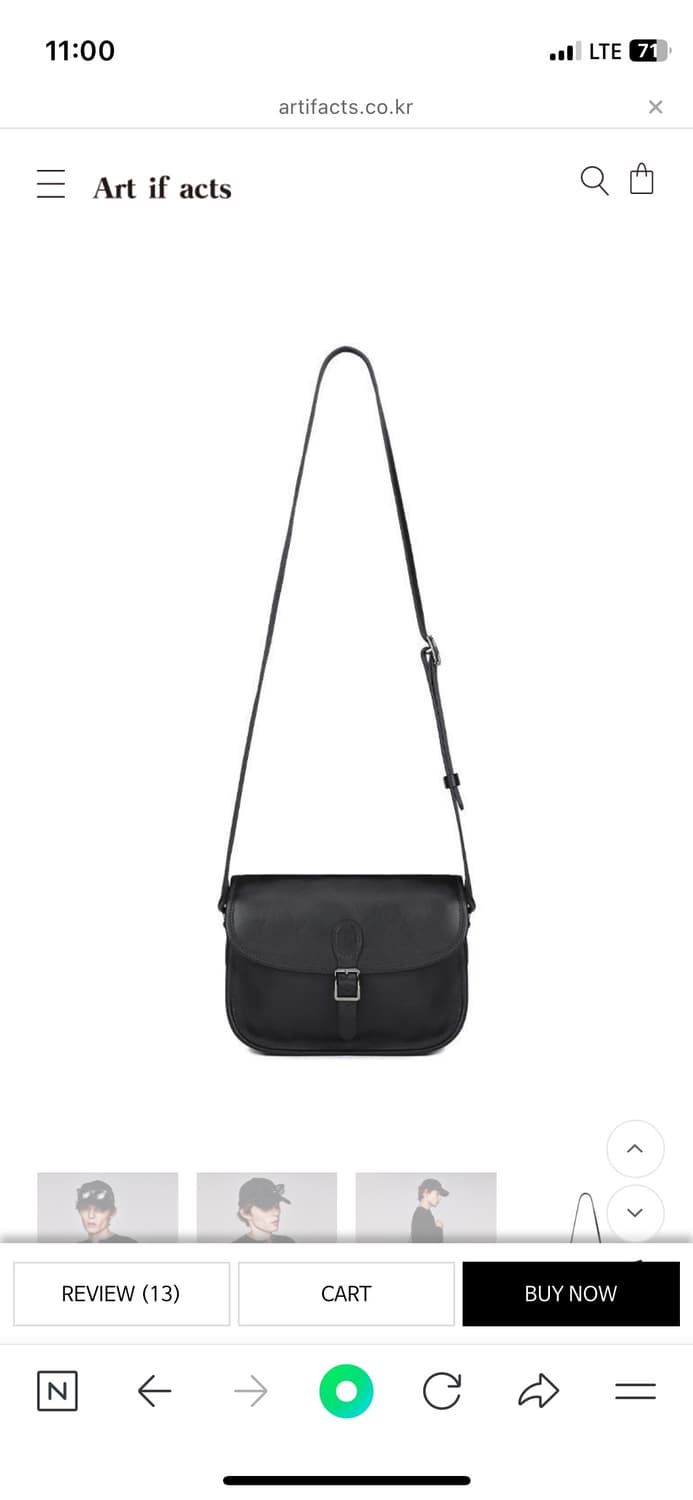 Cartridge Leather Bag_Black 상품이미지1