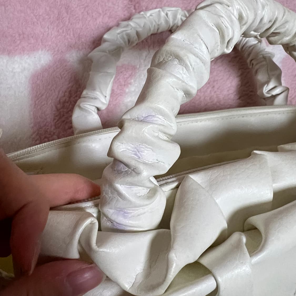 리즈리사 고전 플라워 리본 핸드백 라떼갸루 히메갸루 히메카지 핀터깔 상품이미지9