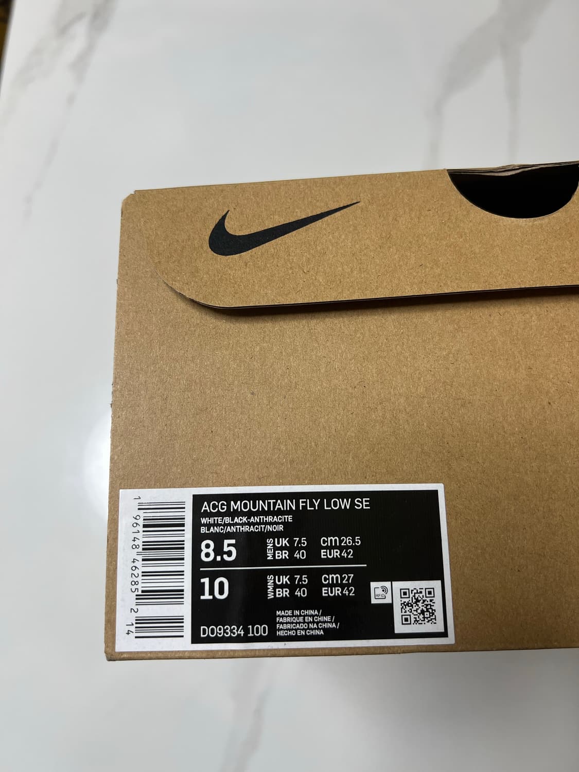 [265] 나이키 ACG 마운틴 플라이 로우 SE 화이트 앤 블랙 상품이미지8