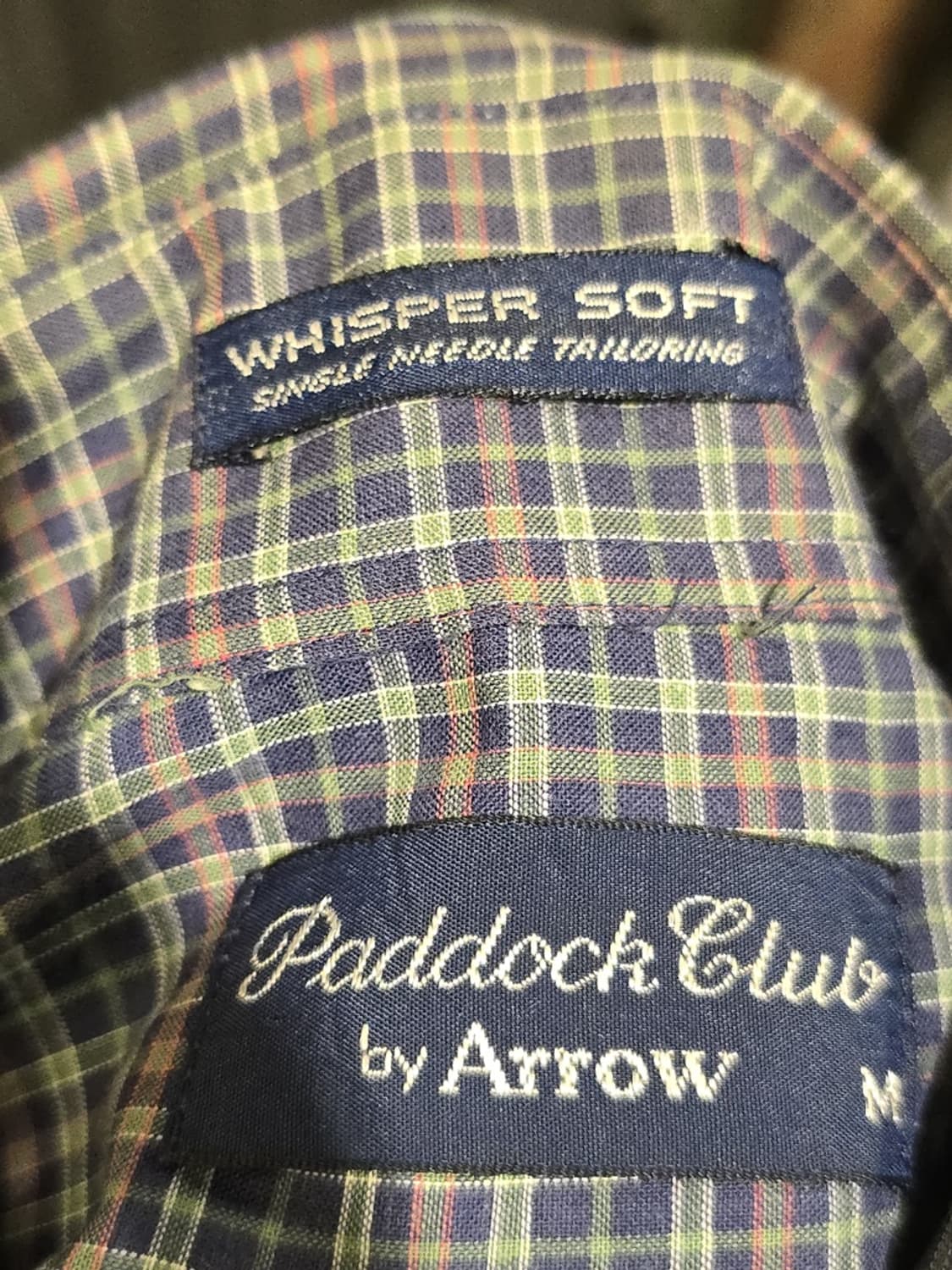 70s Paddock Club by Arrow Plaid Shirt 상품이미지6