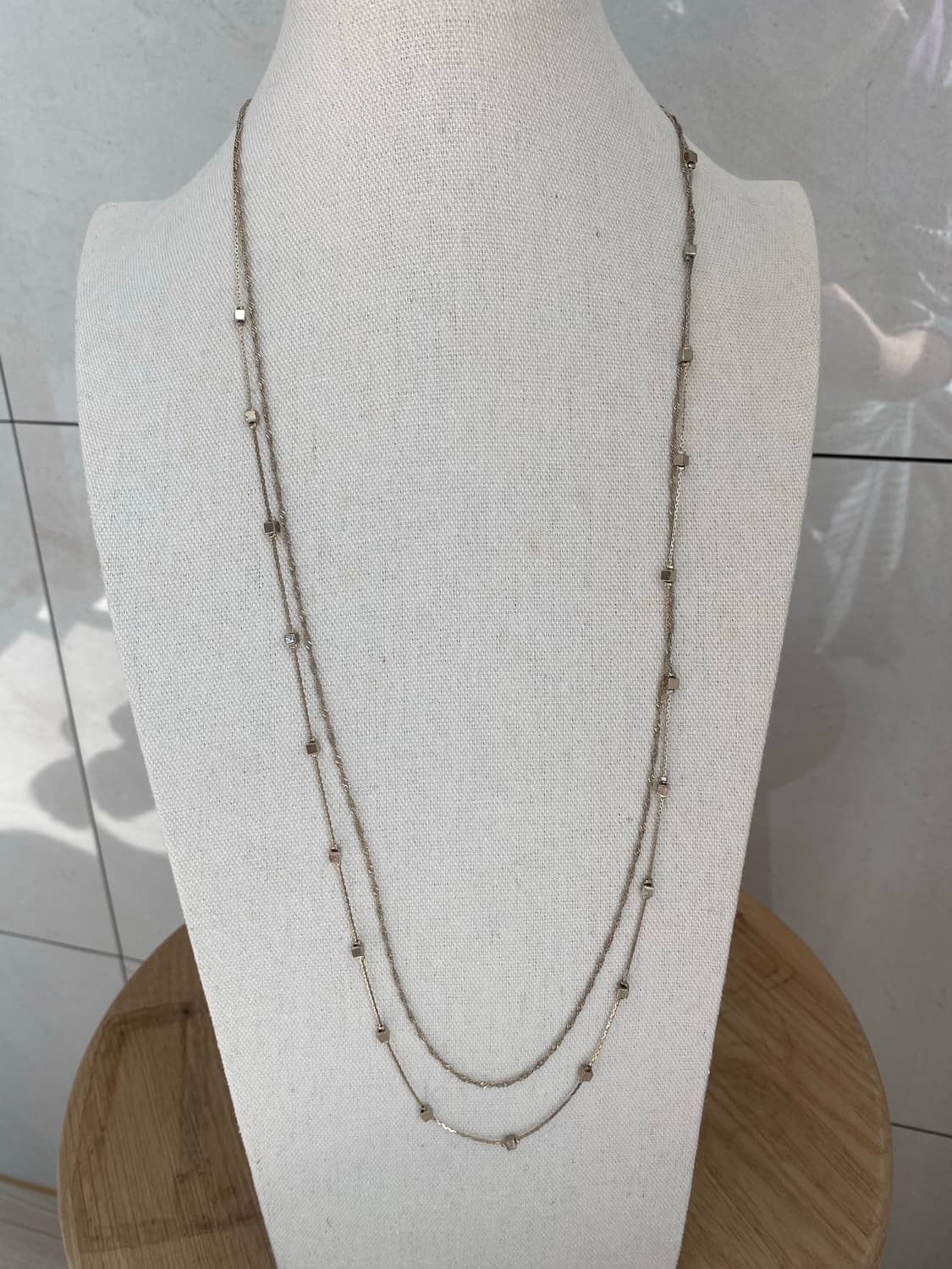 빈티지 레이어드 큐브 목걸이 상품이미지5