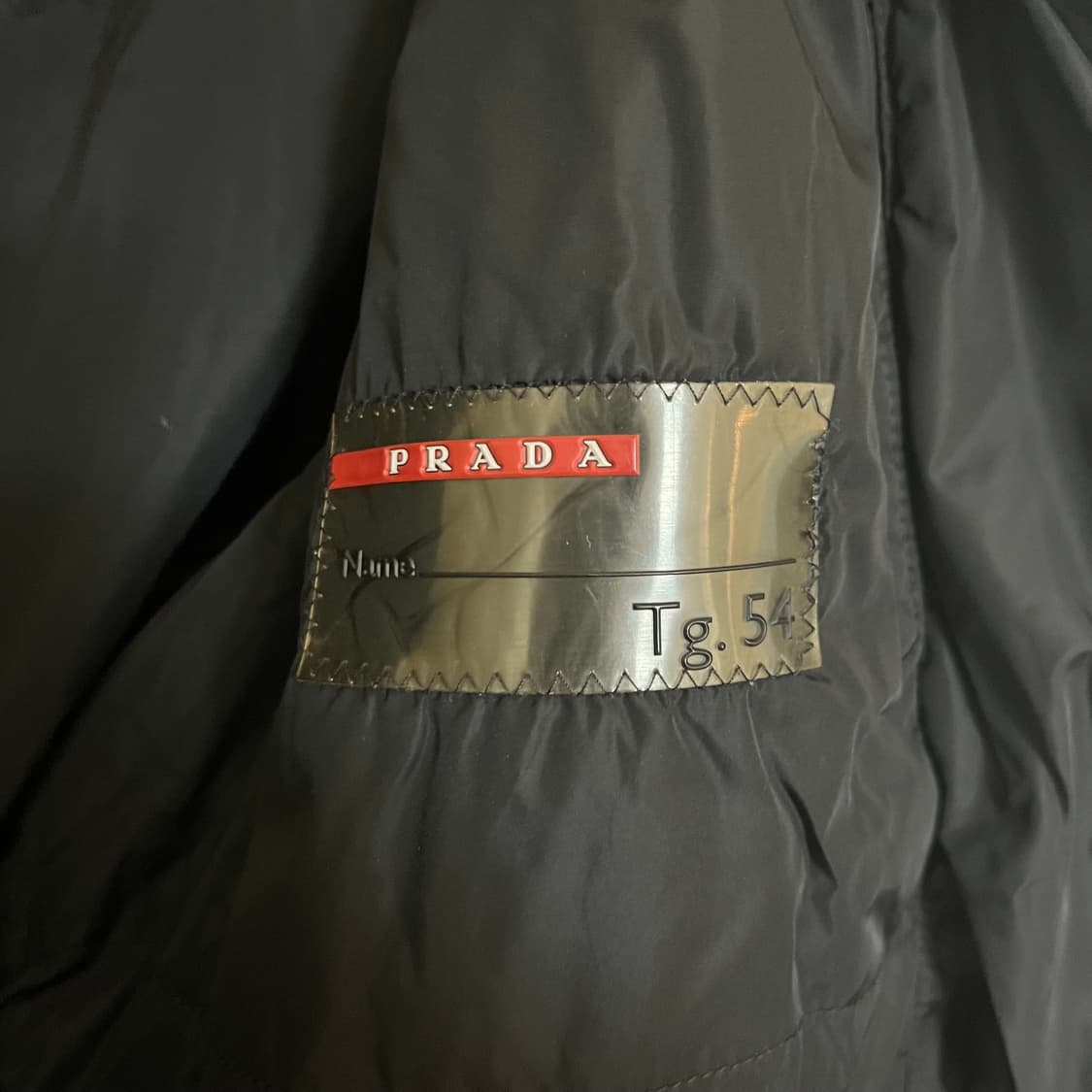 [XL] prada sports 프라다 스포츠 다운 자켓 블랙 패딩 상품이미지7