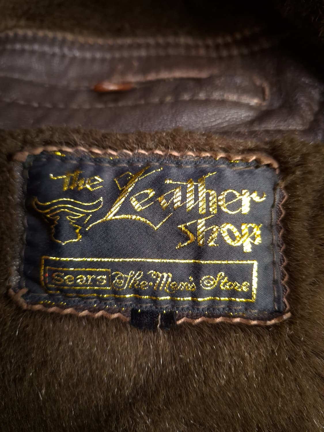 오리지날 70's Sears 레더샵 리얼레더 무스탕 상품이미지2