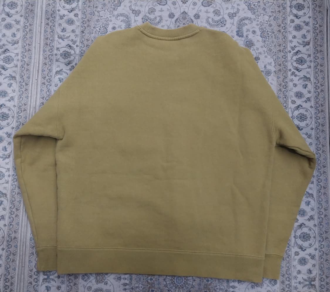 커버낫 맨투맨 티셔츠 머스타드색 M 상품이미지4