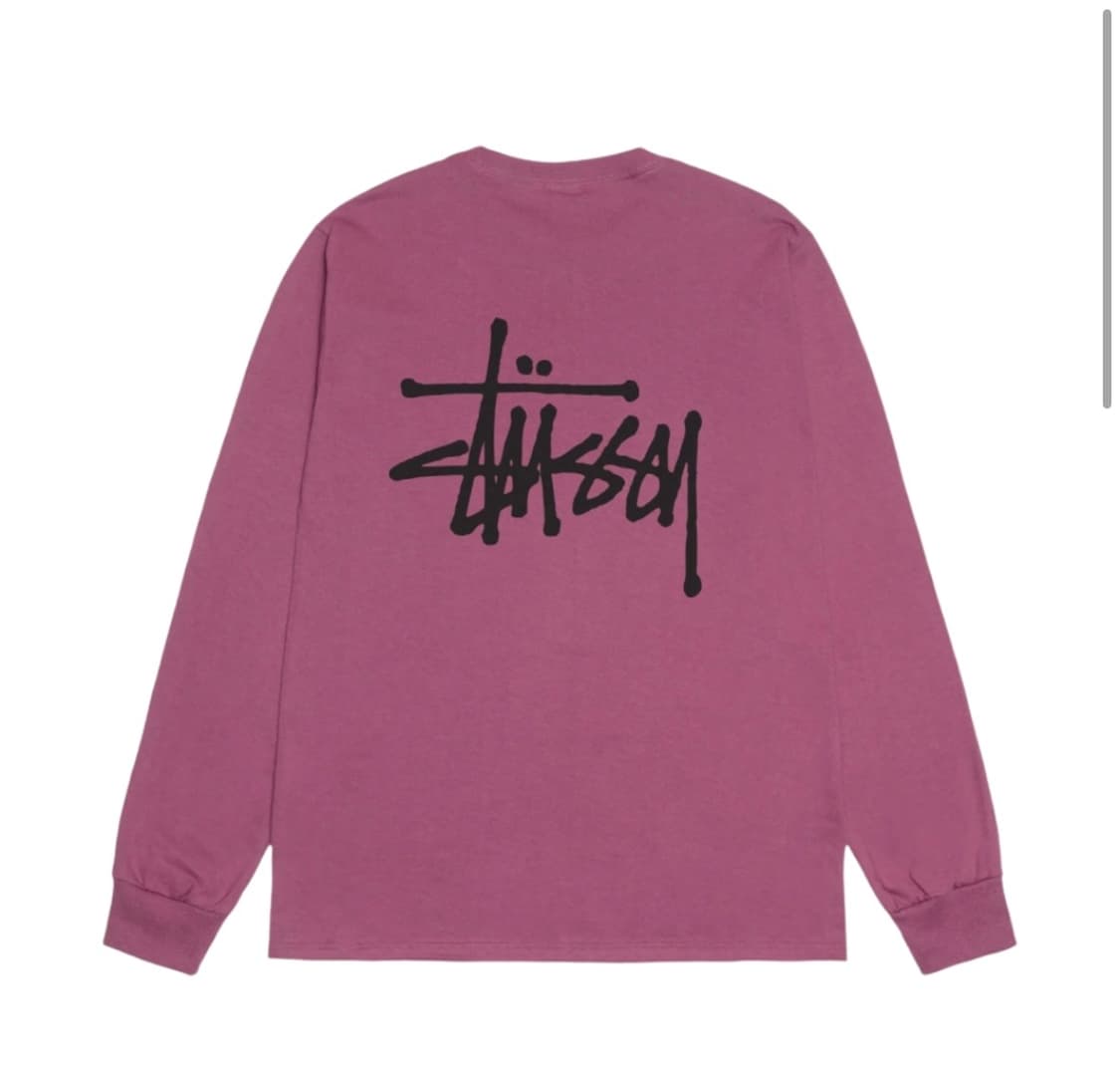 스투시 베이직 스투시 롱슬리브 티셔츠 베리 2024 상품이미지1
